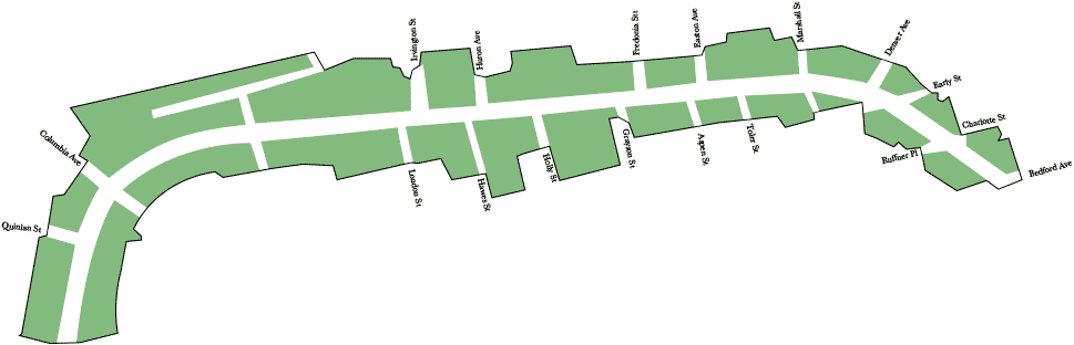 A map of middle Rivermont